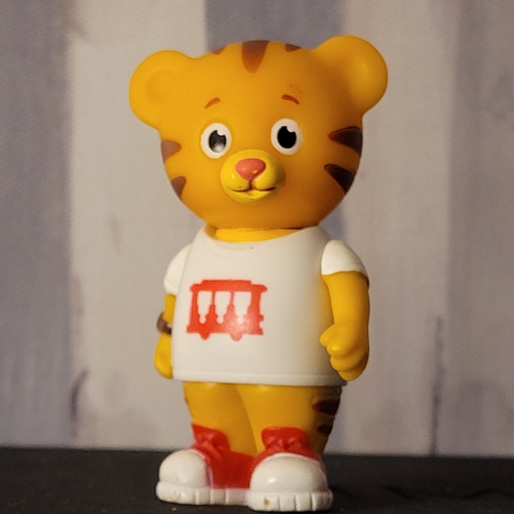 Daniel Tiger's Neighborhood Daniel Tiger Trolley Tee Red Sneakers Posable Arms